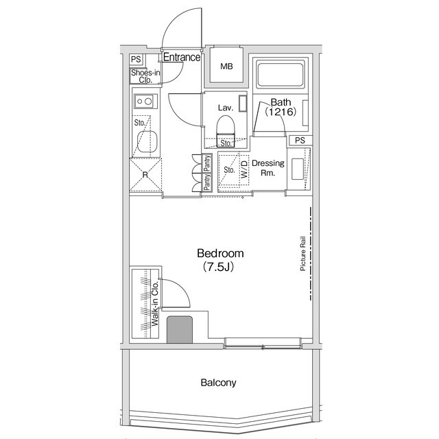 ザ・パークハビオ渋谷クロスの間取図