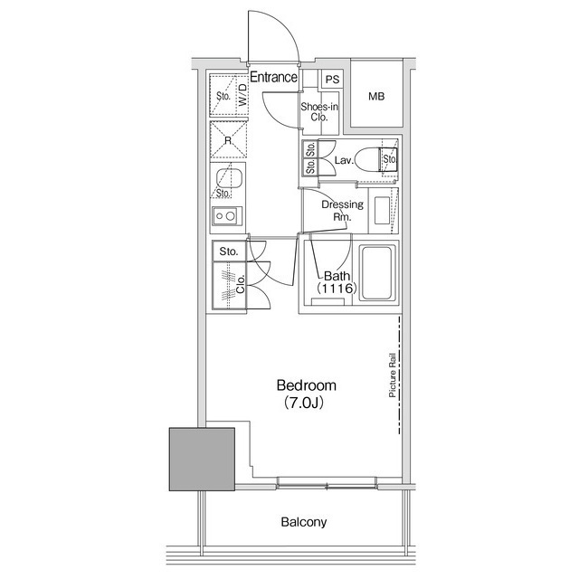 ザ・パークハビオ荏原中延駅前の間取図