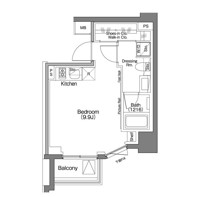 ザ・パークハビオＳＯＨＯ祐天寺の間取図