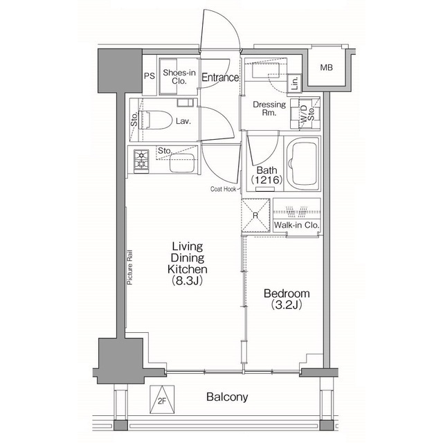 ザ・パークハビオＳＯＨＯ南青山の間取図