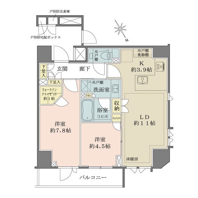 ザ・パークハウス北青山の間取図