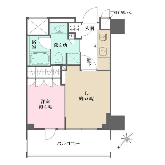 ザ・パークワンズ三軒茶屋の間取図