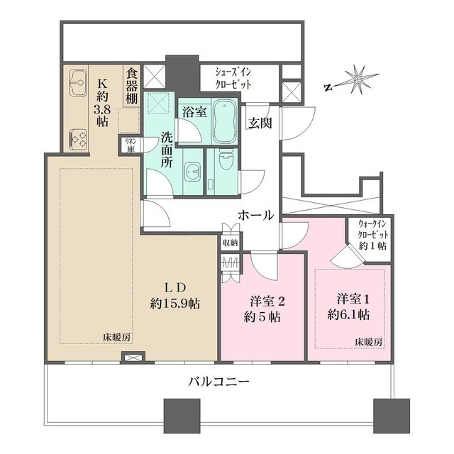 ＷＯＲＬＤ　ＴＯＷＥＲ　ＲＥＳＩＤＥＮＣＥの間取図