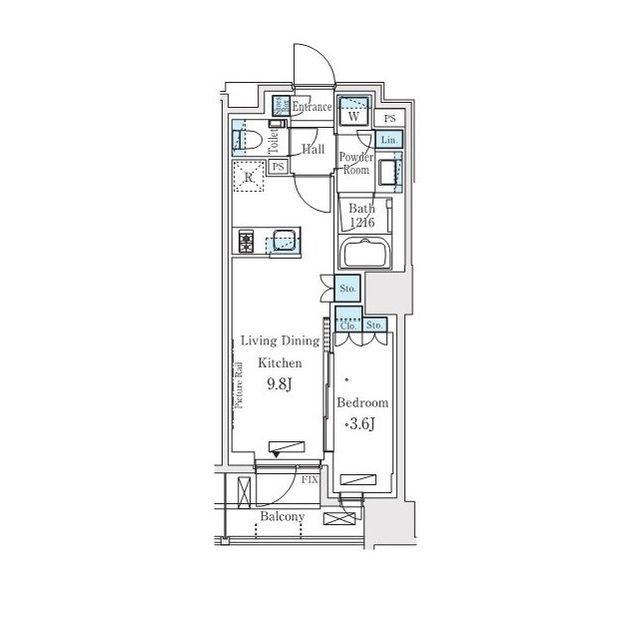 プライムガーデン恵比寿南の間取図