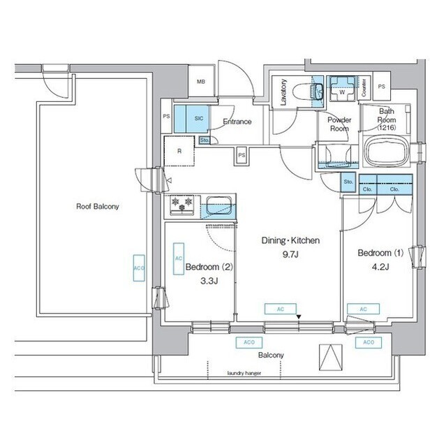プレディアコート三軒茶屋の間取図