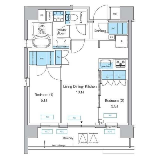プレディアコート三軒茶屋の間取図