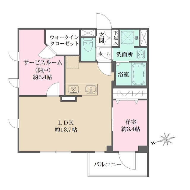 Ｌａ　Ｐｅｒｌａ　桜新町の間取図