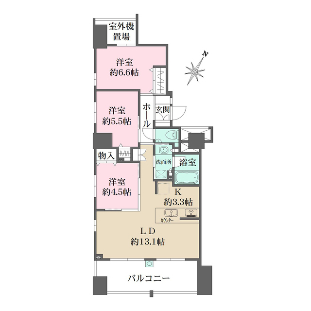 エコヴィレッジ日本橋水天宮前の間取図