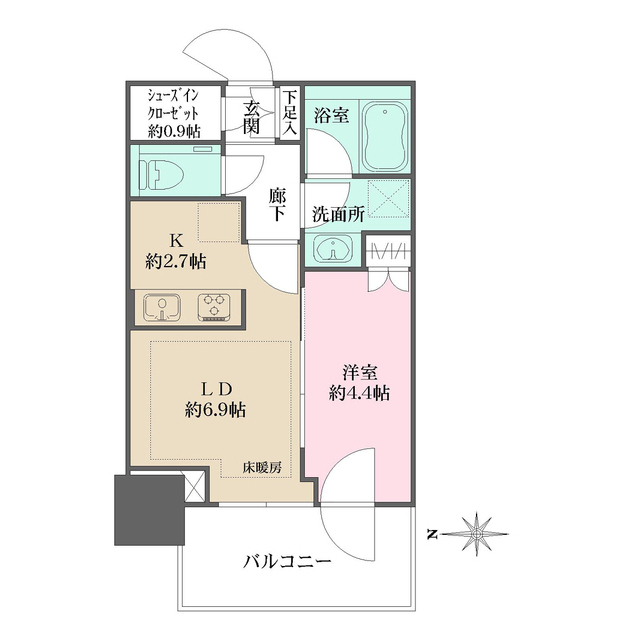大崎ステーションレジデンスの間取図