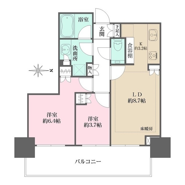 大崎ステーションレジデンスの間取図