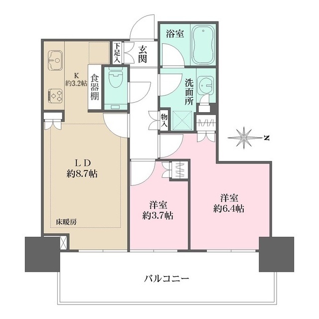 大崎ステーションレジデンスの間取図