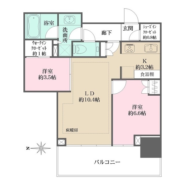 大崎ステーションレジデンスの間取図
