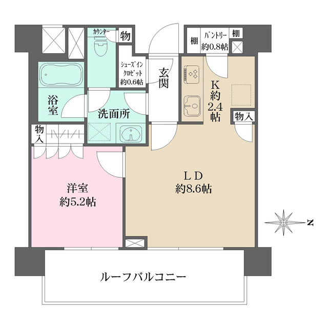 パークリュクス初台の間取図