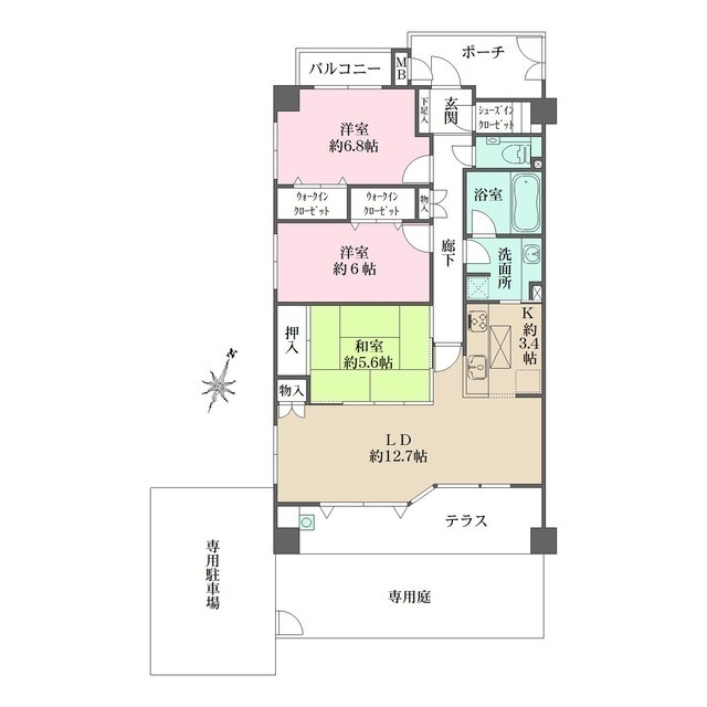 センチュリーハイツ西馬込の間取図