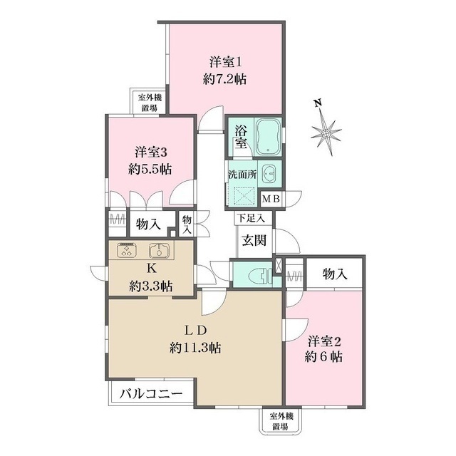 ハウス松原物件間取図