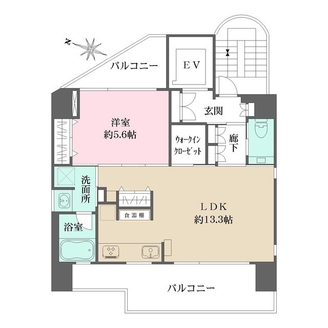 セレソ中目黒の間取図