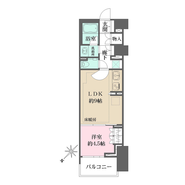 イノバス不動前の間取図
