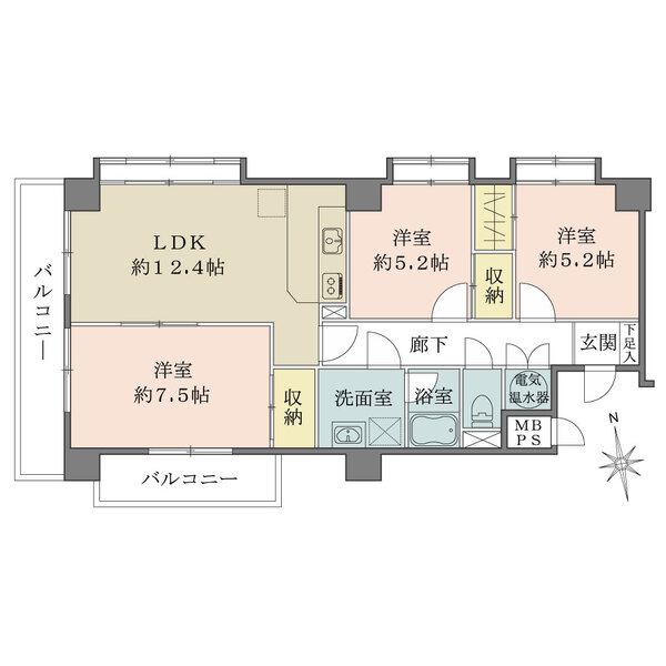 亀戸リリエンハイムの間取図