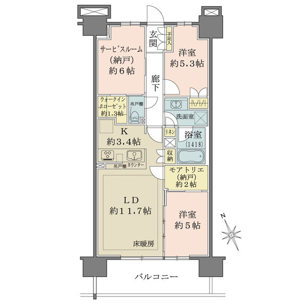 リビオシティ南砂町ステーションサイトの間取図