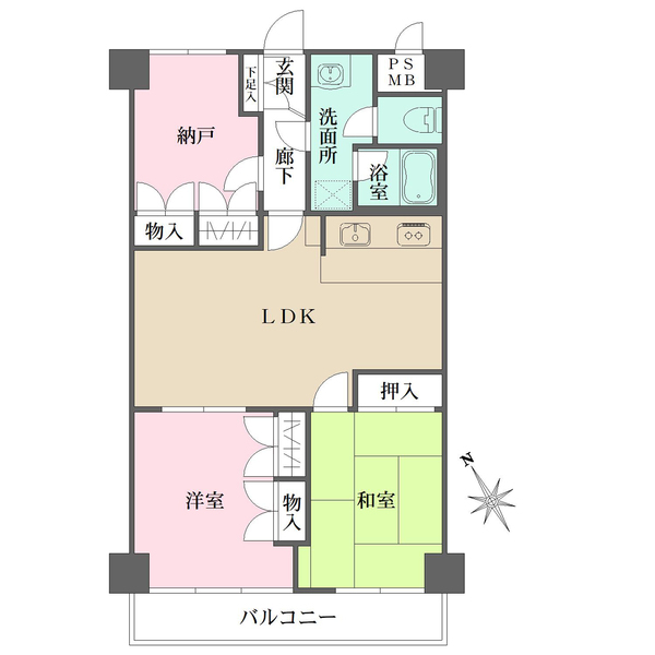 ライオンズマンション西葛西第2の間取図