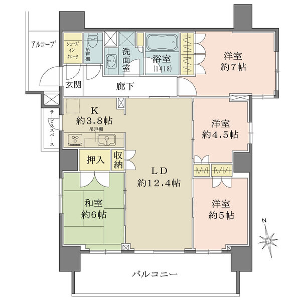 BELISTA亀戸の間取図