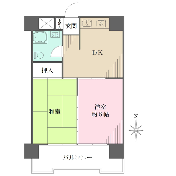 パラスト自由ヶ丘の間取図