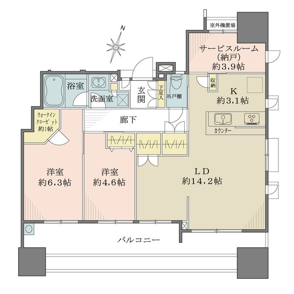 エコヴィレッジ木場の間取図