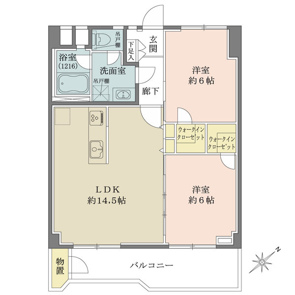 ウェルフェアグリーン福栄の間取図