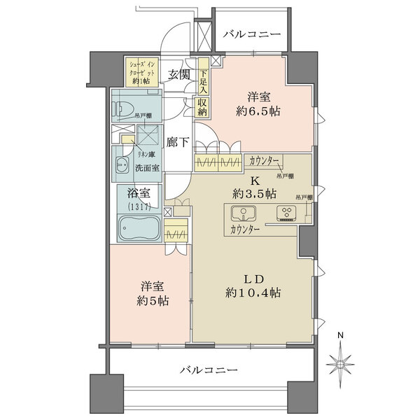 ザ・パークハウスアーバンス木場公園の間取図