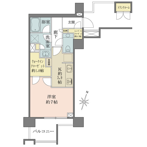 ザ・パークハウス東陽町翠賓閣の間取図
