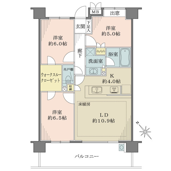 リーデンススクエア瑞江の間取図