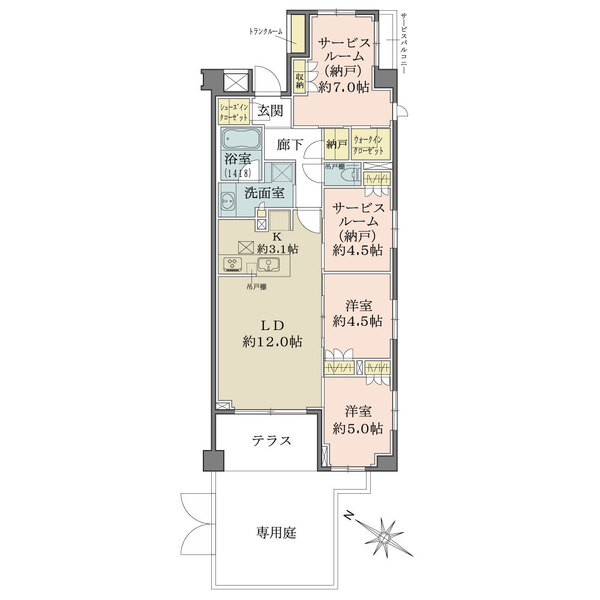 エクセレントシティ瑞江IIIの間取図