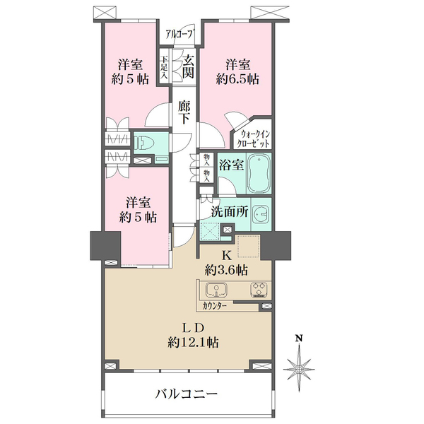 木場レジデンスの間取図