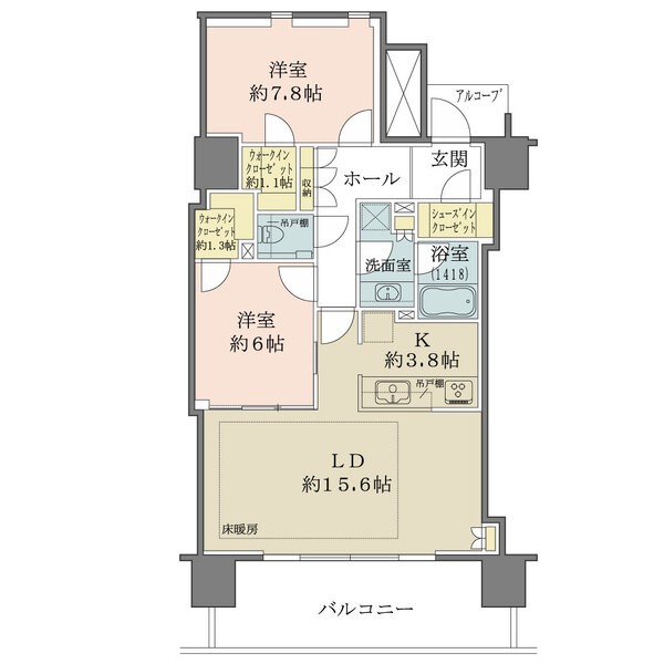BLUE HARBOR TOWER（ブルーハーバータワー）みなとみらいの間取図