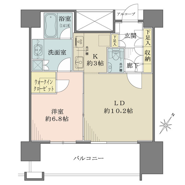 カテリーナ三田タワースイートの間取図
