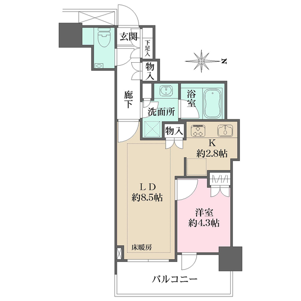 パークハウス清澄白河タワーの間取図