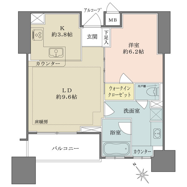 東京アインス　リバーサイドタワーの間取図