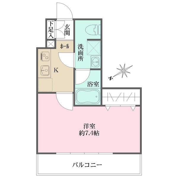 AXAS 鵜の木の間取図