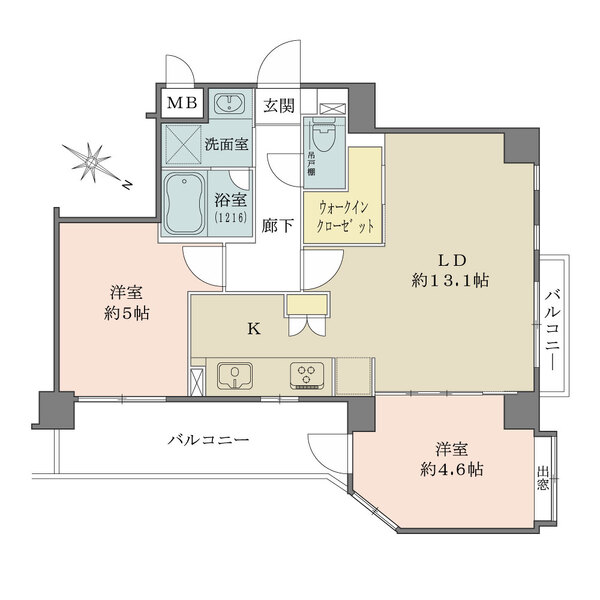 セザール第二学芸大学の間取図