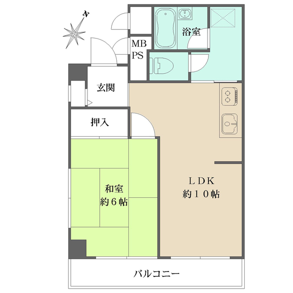 クレードル北千束の間取図