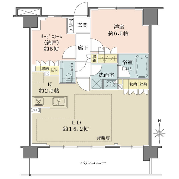 アールブラン武蔵新田の間取図