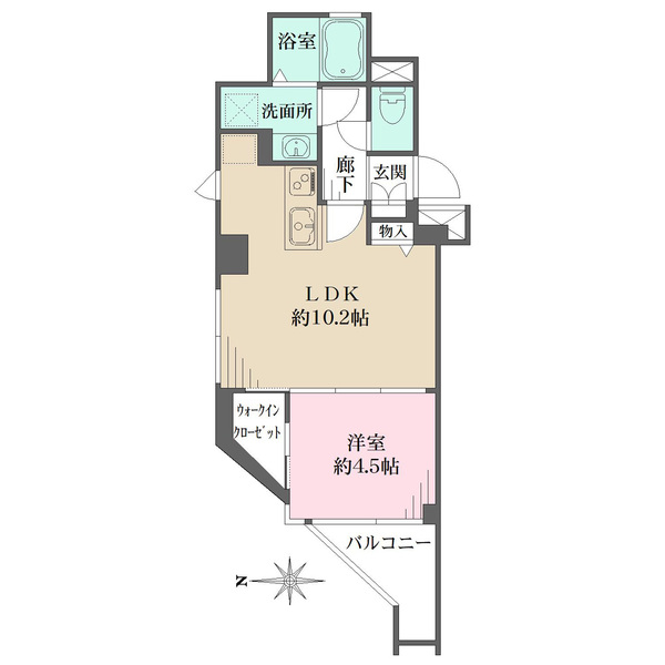 マートルコート自由が丘IIの間取図