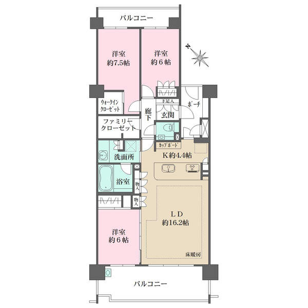 東京サーハウスの間取図