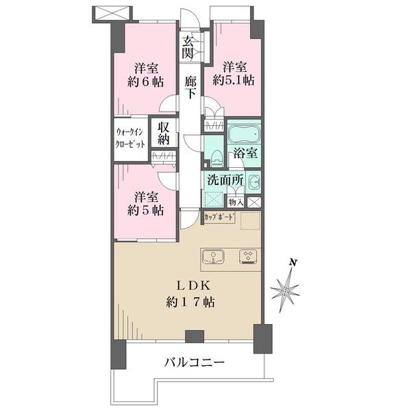 イストワール碑文谷の間取図
