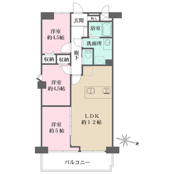 ファミリオン多摩川の間取図