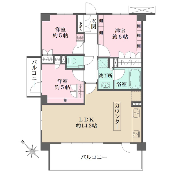 プレシス田園調布の間取図