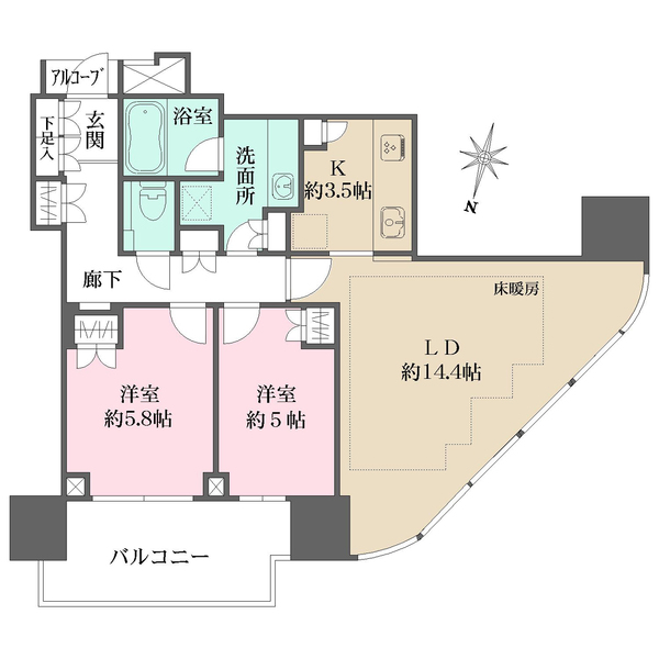 二子玉川ライズ　タワー＆レジデンス　タワーセントラルの間取図
