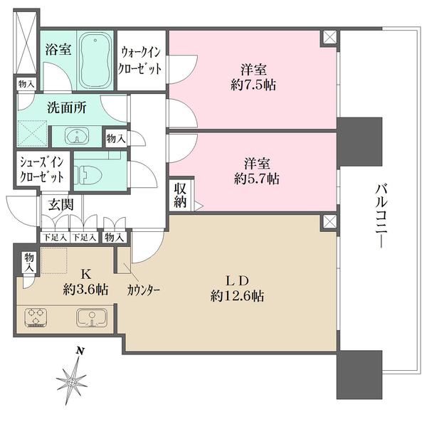 二子玉川ライズ タワー＆レジデンス タワーイーストの間取図
