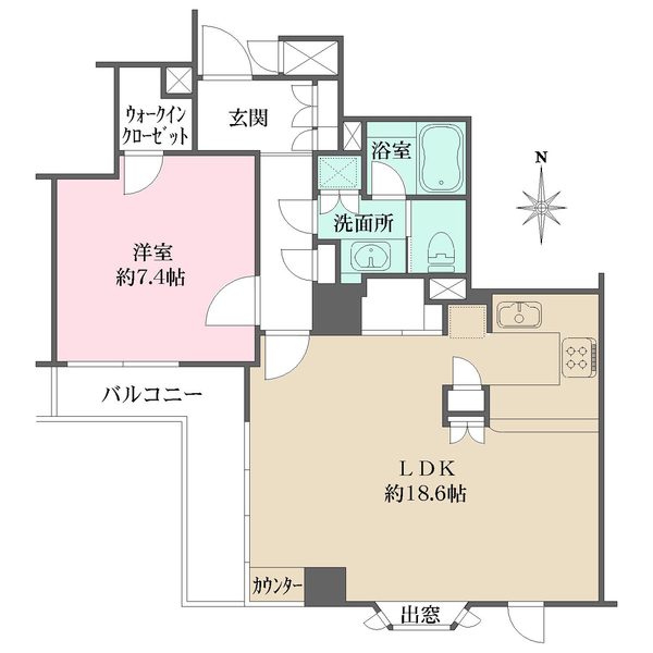 パシフィックハウス自由が丘の間取図