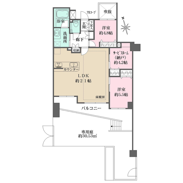 クレッセント尾山台レジデンスの間取図